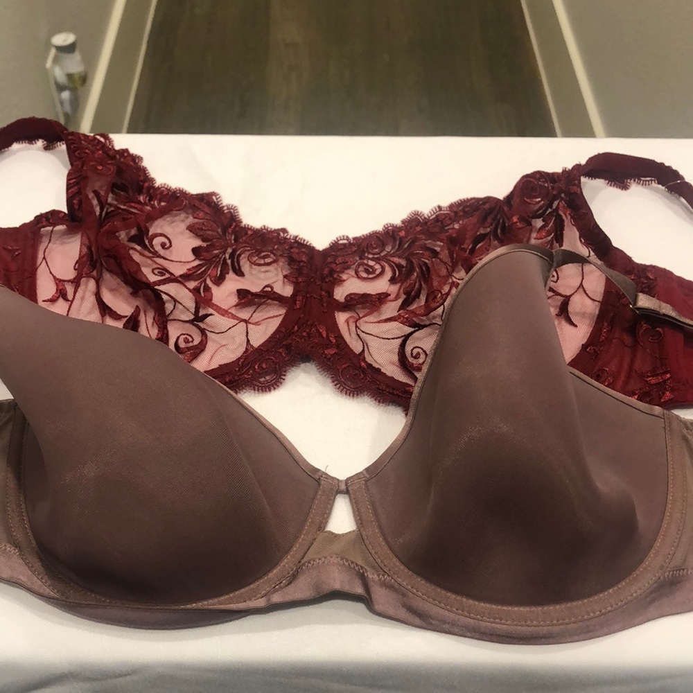 Soma intimates underwire mesh & lace RED FLIRT, size 38DD, New and other Used